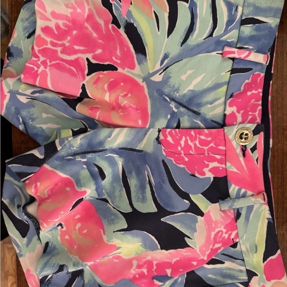 Lilly Pulitzer Multicolor Floral Callahan Shorts Women's Size 00